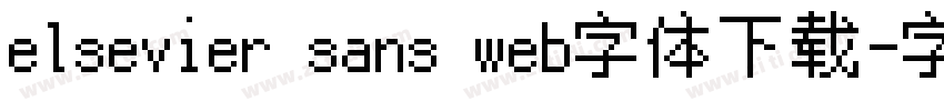 elsevier sans web字体下载字体转换